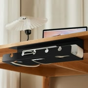 PBAZIH Under-desk Cable Management Rack and Socket Organizer Wire Storage Solution for Computer Desks Fixed Punch Design for Clean Cable Management Keep Your Workspace Tidy and Organized